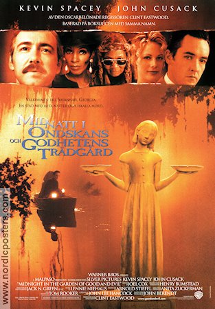 Midnatt i ondskans och godhetens trädgård 1997 poster John Cusack Kevin Spacey Clint Eastwood