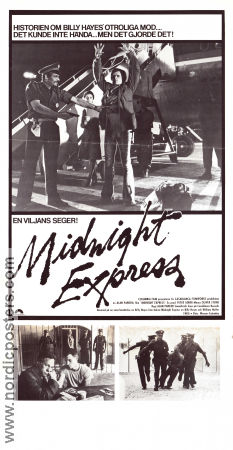 Midnight Express 1978 poster Brad Davis Irene Miracle Bo Hopkins Alan Parker Flyg