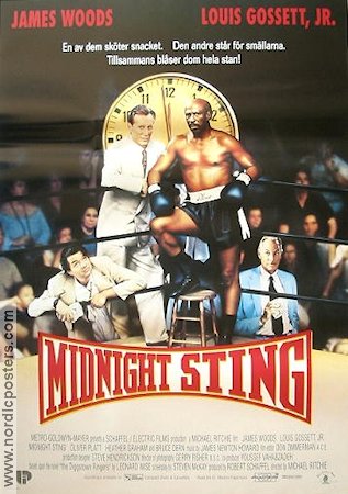 Midnight Sting 1992 poster James Woods Louis Gossett Bruce Dern Michael Ritchie Boxning