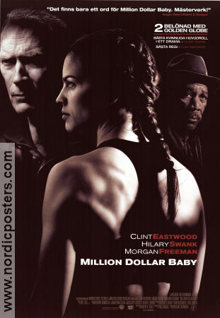 Million Dollar Baby 2004 poster Hilary Swank Clint Eastwood