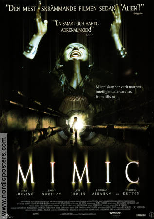 Mimic 1997 poster Mira Sorvino Jeremy Northam Alexander Goodwin Josh Brolin Guillermo del Toro