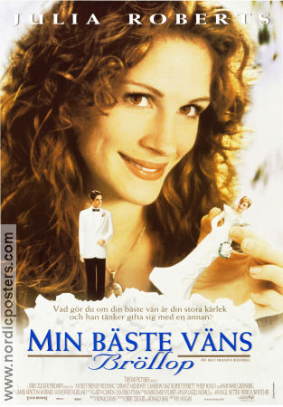 Min bäste väns bröllop 1997 poster Julia Roberts Dermot Mulroney Cameron Diaz PJ Hogan Romantik