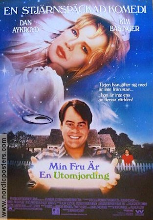 Min fru är en utomjordning 1988 poster Dan Aykroyd Kim Basinger