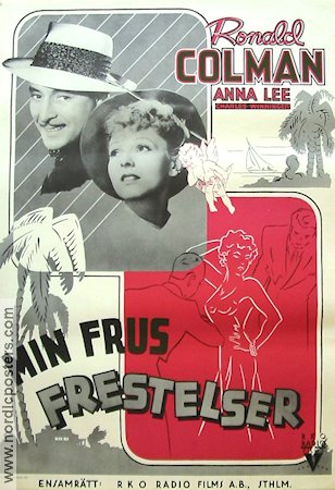 Min frus frestelser 1942 poster Ronald Colman Anna Lee