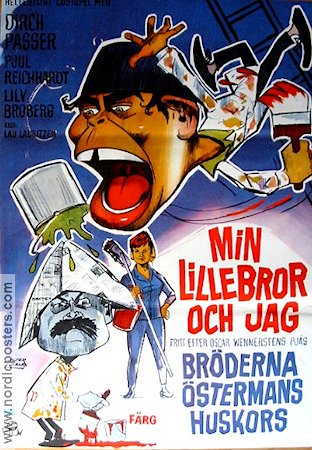 Min lillebror och jag 1968 poster Dirch Passer Lau Lauritzen Danmark