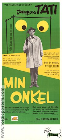 Min onkel 1958 poster Jean-Pierre Zola Adrienne Servantie Jacques Tati