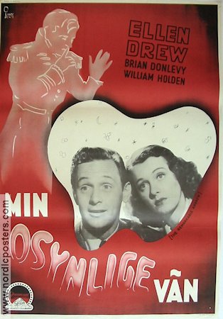 Min osynlige vän 1944 poster Ellen Drew Brian Donlevy