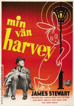 Min vän Harvey 1950 poster James Stewart Wallace Ford William H Lynn Henry Koster