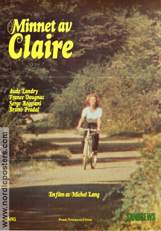 Minnet av Claire 1977 poster Aude Landry France Dougnac Serge Reggiani Michel Lang