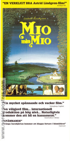 Filmaffisch Mio min Mio Astrid Lindgren Christian Bale Timothy Bottoms Christopher Lee 1987