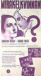 Mirakelkvinnan 1935 poster Dorothea Wieck