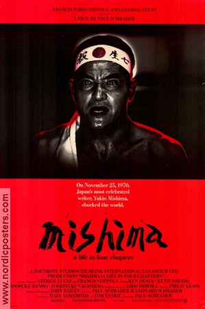 Mishima 1985 poster Ken Ogata Francis Ford Coppola Asien