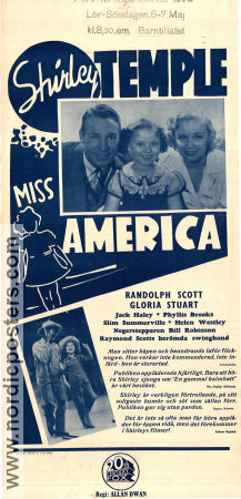 Miss America 1938 poster Shirley Temple Randolph Scott Allan Dwan