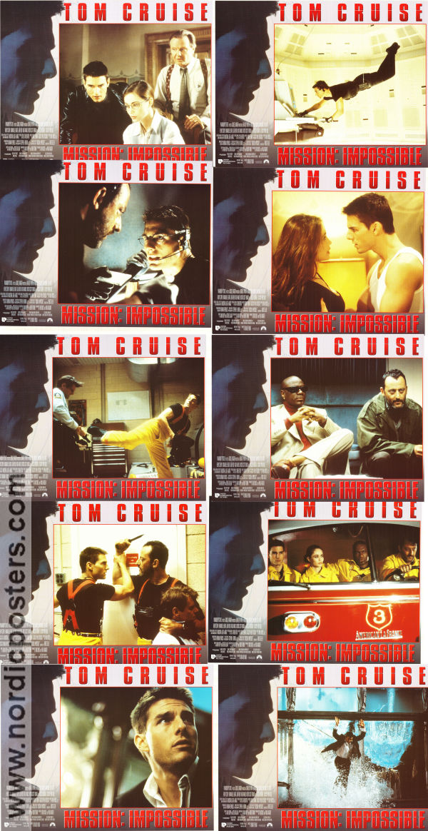 Mission: Impossible 1996 lobbykort Tom Cruise Jon Voight Jean Reno Brian De Palma