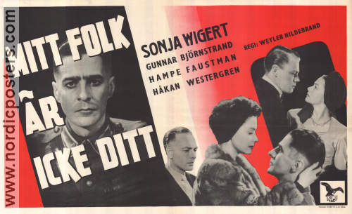 Mitt folk är icke ditt 1944 poster Sonja Wigert Gunnar Björnstrand Hampe Faustman Weyler Hildebrand Norge Hitta mer: Nazi