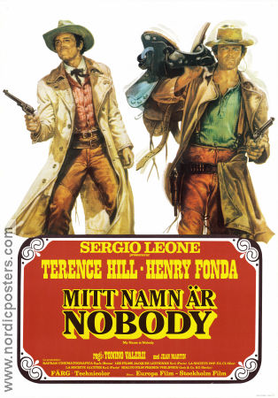 Mitt namn är Nobody 1974 poster Terence Hill Henry Fonda Jean Martin Sergio Leone