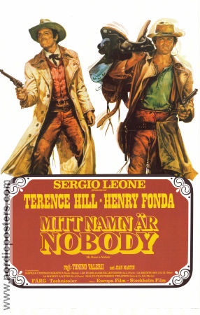 Mitt namn är Nobody 1974 poster Terence Hill Henry Fonda Jean Martin Sergio Leone