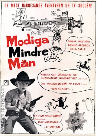 Modiga mindre män 1968 poster Leif Krantz Från TV