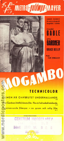 Mogambo 1953 poster Clark Gable Ava Gardner Grace Kelly John Ford Hitta mer: Africa