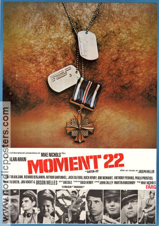 Moment 22 1970 poster Alan Arkin Martin Balsam Richard Benjamin Mike Nichols Text: Joseph Heller Krig