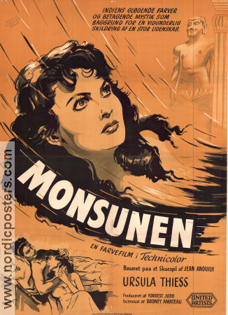 Monsoon 1952 poster Ursula Thiess Diana Douglas Rod Amateau Asien