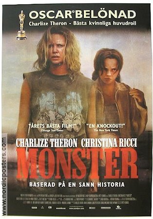 Monster 2003 poster Charlize Theron Christina Ricci Bruce Dern Patty Jenkins