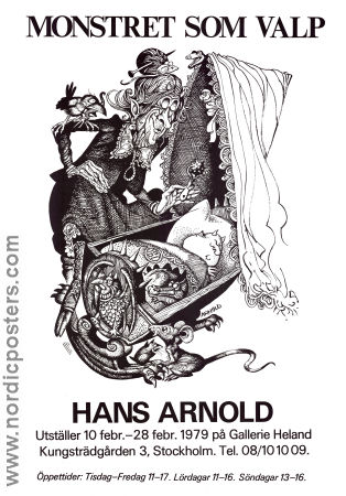 Monstret som valp 1979 affisch Gallerie Heland Affischkonstnär: Hans Arnold