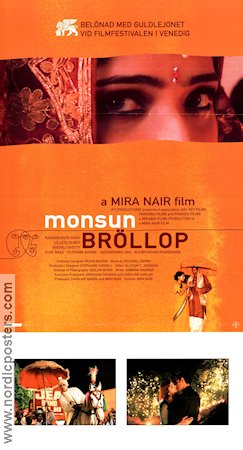 Monsunbröllop 2001 poster Naseeruddin Shah Lillete Dubey Shefali Shah Mira Nair Asien