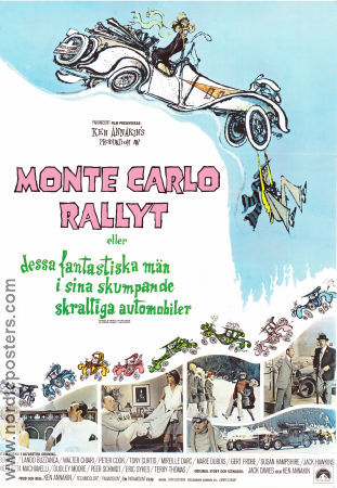 Monte Carlo-rallyt 1969 poster Tony Curtis Ken Annakin