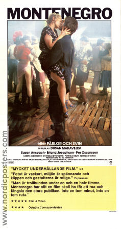 Montenegro 1981 poster Susan Anspach Per Oscarsson Dusan Makavejev Filmen från: Yugoslavia Dans