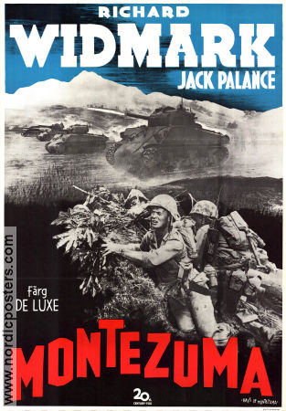 Montezuma 1951 poster Richard Widmark Jack Palance Reginald Gardiner Lewis Milestone