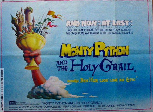 Monty Python and the Holy Grail 1977 poster Graham Chapman John Cleese Hitta mer: Monty Python