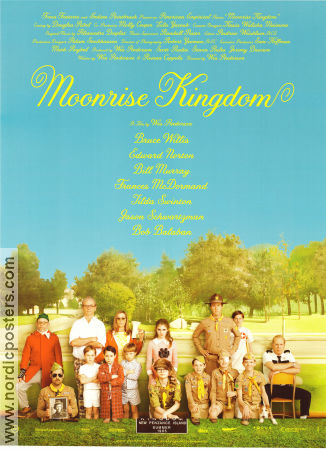 Moonrise Kingdom 2012 poster Jared Gilman Kara Hayward Bruce Willis Edward Norton Bill Murray Wes Anderson