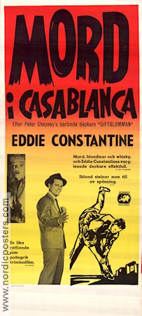 Mord i Casablanca 1953 poster Eddie Constantine Dominique Wilms Howard Vernon Bernard Borderie