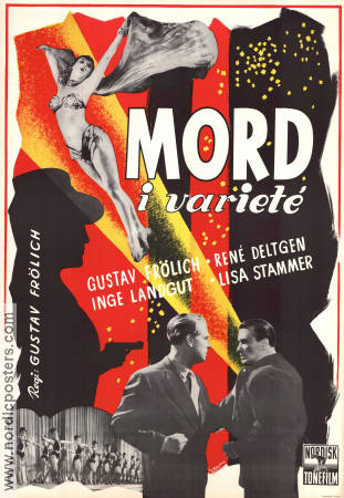 Mord i varieté 1951 poster René Deltgen Inge Landgut Gustav Fröhlich Cirkus