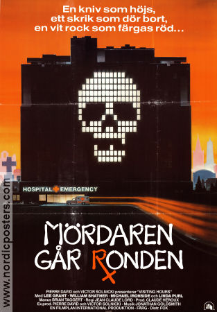 Mördaren går ronden 1982 poster Michael Ironside Lee Grant Linda Purl Jean-Claude Lord