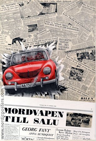 Mordvapen till salu 1963 poster Georg Fant