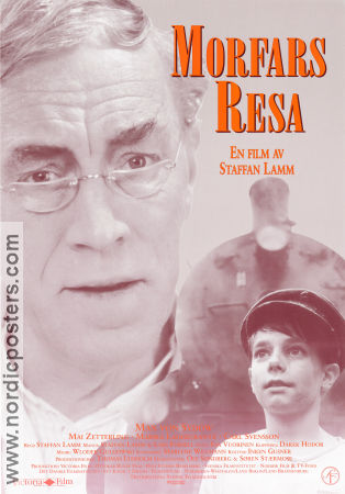 Morfars resa 1993 poster Max von Sydow Marika Lagercrantz Mai Zetterling Staffan Lamm Resor