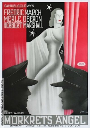 Mörkrets ängel 1935 poster Merle Oberon Fredric March