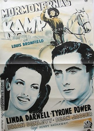 Mormonernas kamp 1941 poster Linda Darnell Tyrone Power