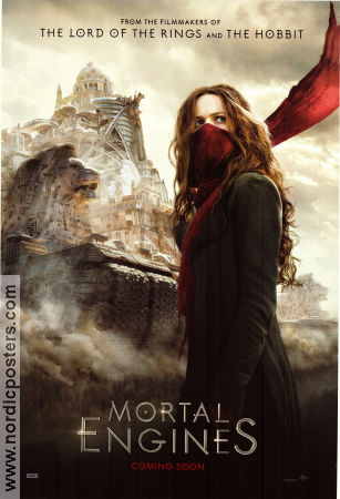 Mortal Engines 2018 poster Hera Hilmar Robert Sheehan Hugo Weaving Christian Rivers