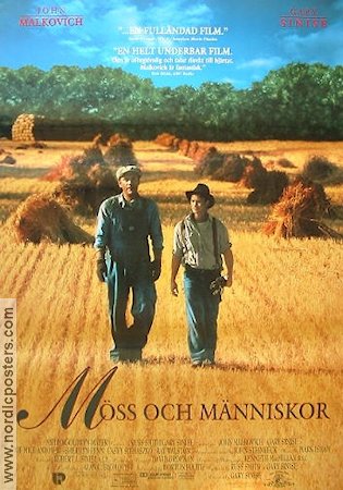 Möss och människor 1992 poster John Malkovich Gary Sinise Text: John Steinbeck