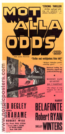 Mot alla odds 1960 poster Harry Belafonte Ed Begley Gloria Grahame Robert Ryan Robert Wise