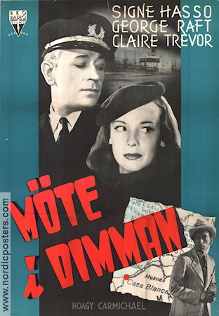 Möte i dimman 1945 poster Signe Hasso George Raft Hoagy Carmichael Film Noir