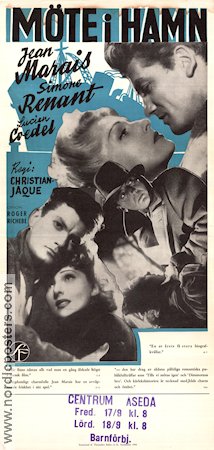 Möte i hamn 1943 poster Jean Marais Simone Renant