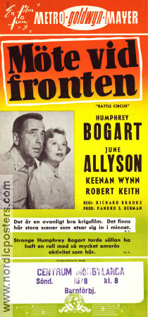 Möte vid fronten 1953 poster Humphrey Bogart June Allyson Keenan Wynn Richard Brooks