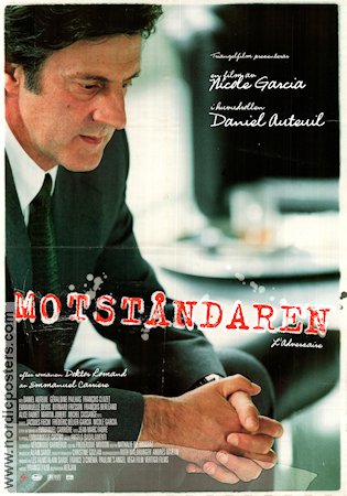 Motståndaren 2002 poster Daniel Auteuil Géraldine Pailhas Francois Cluzet Nicole Garcia