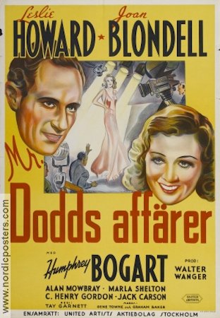 Mr Dodds affärer 1937 poster Humphrey Bogart Joan Blondell