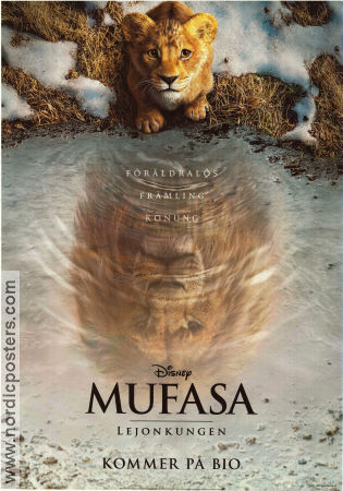 Mufasa lejonkungen 2024 poster Aaron Pierre Barry Jenkins Animerat Katter