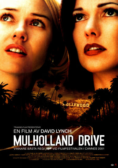 Mulholland Drive 2001 poster Naomi Watts Laura Harring Justin Theroux Jeanne Bates Dan Birnbaum David Lynch